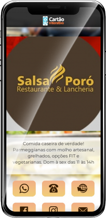Cartão: Salsa Poró Restaurante