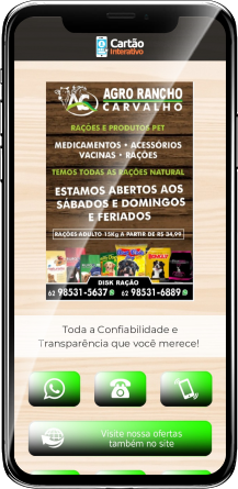 Agro rancho Carvalho Cartão de Visita Digital | Cartões que Falam