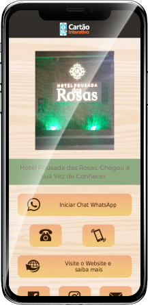 Cartão: Hotel Pousada das Rosas
