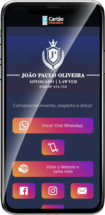 João Paulo Cartão de Visita Digital | Cartões que Falam