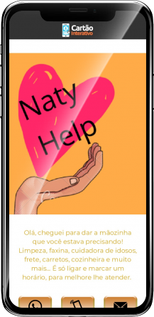 Natiele Araújo silva Cartões que Falam | Cartão de Visita Digital
